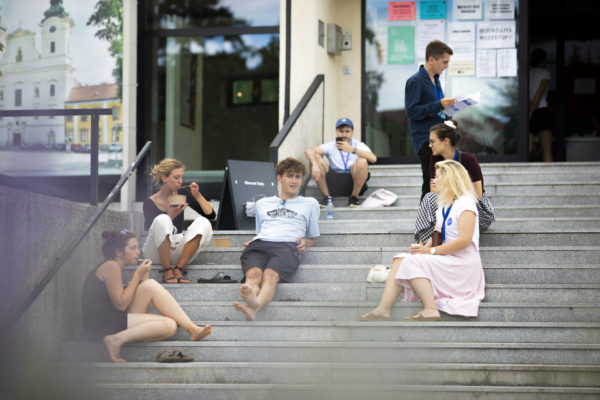 Atmosféra na Letní filmové škole v Uherském Hradišti v neděli 8.srpna.